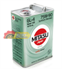 Масло трансмиссионное полусинтетическое MITASU Gear Oil 75W90 4л  (Арт.MJ-443-4)